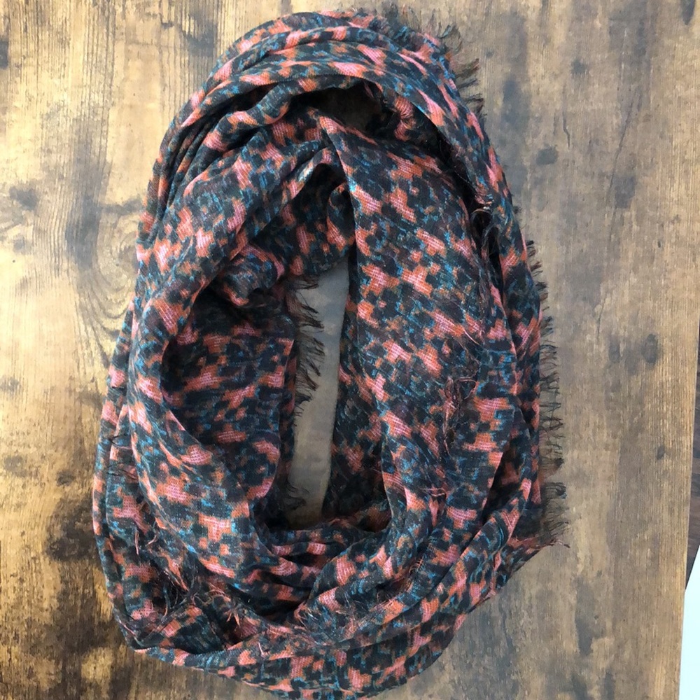 Leopard print infinity scarf